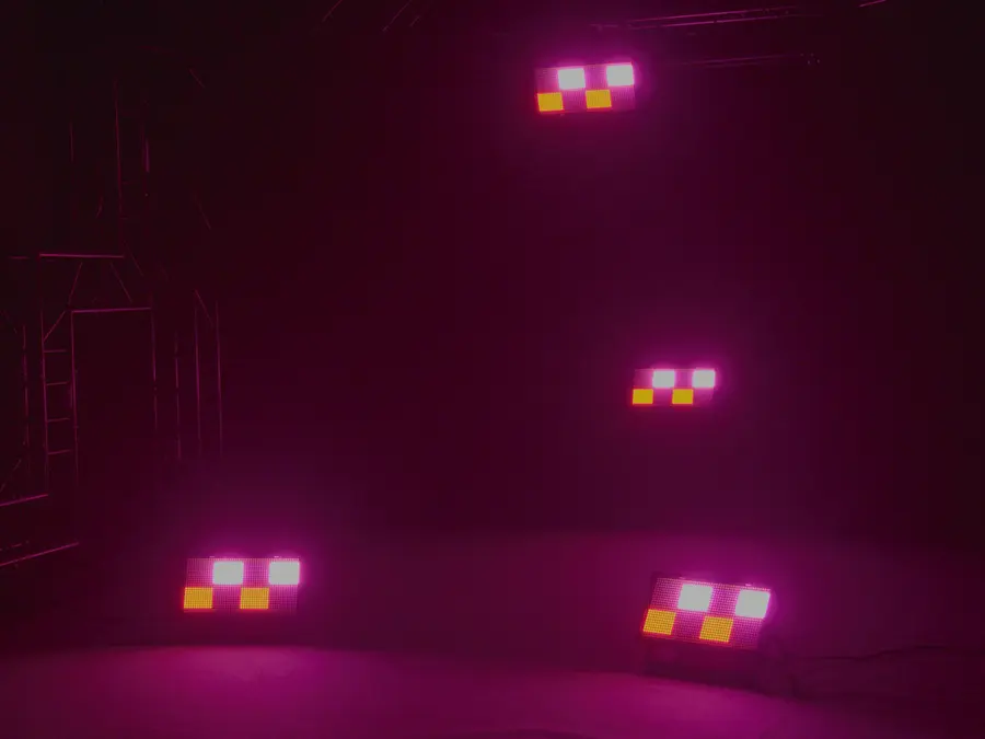 Eurolite LED Super Pix Strobe 864 Panel Multidirectional Flash Blinder RGB 