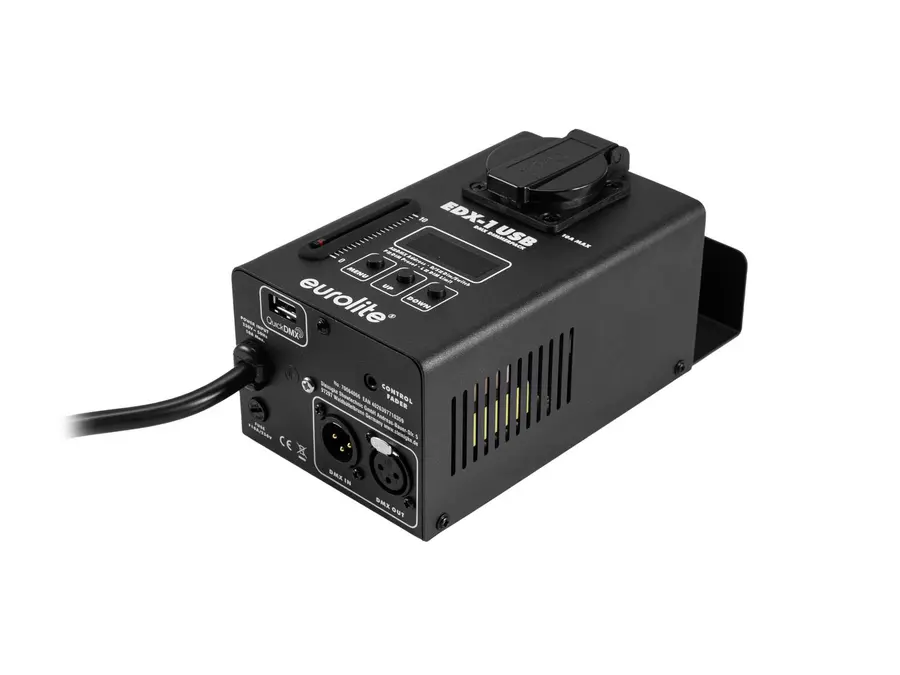 Eurolite EDX-1 DMX USB Dimmer Pack 1-Ch Switch Wall Mount QuickDMX Port 