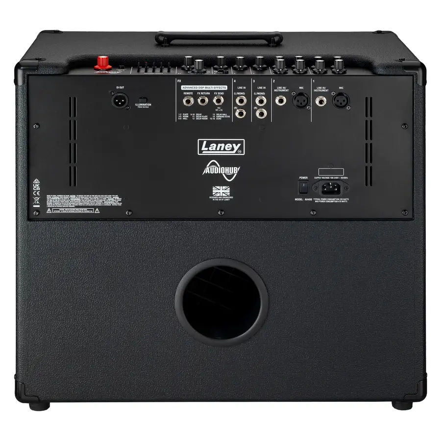 Laney AH-400 Audiohub Combo Amp 400W Multi-Input 5-Ch Mixer System 