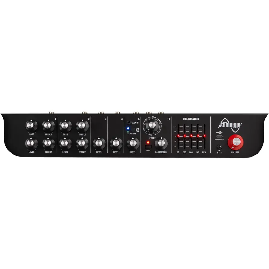 Laney AH-400 Audiohub Combo Amp 400W Multi-Input 5-Ch Mixer System 
