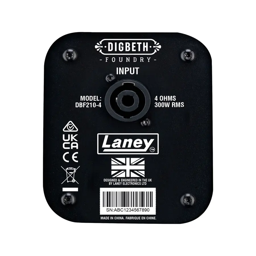 Laney Digbeth DBF210-4 Bass Cab Foundry Series 2x10" Blue Woofers 