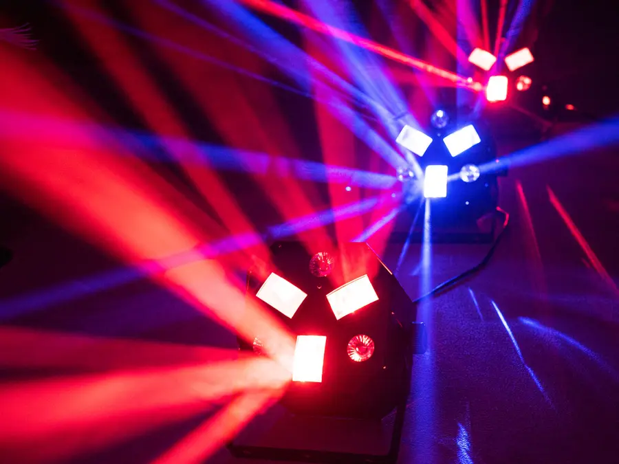 Eurolite LED FE-300 Flower Effect Hybrid Blacklight Spotlight w/ RC 