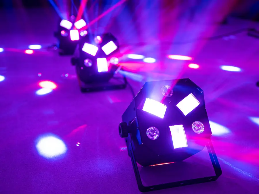 Eurolite LED FE-300 Flower Effect Hybrid Blacklight Spotlight w/ RC 