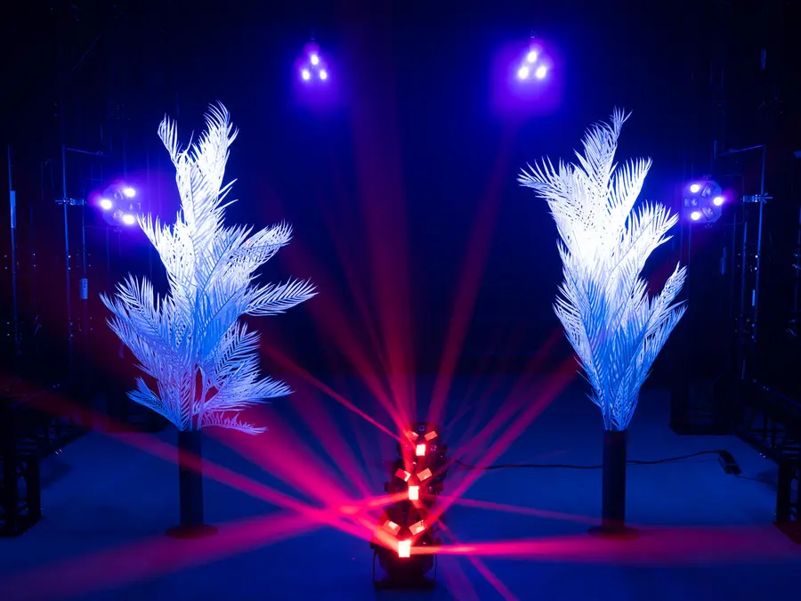 Eurolite LED FE-300 Flower Effect Hybrid Blacklight Spotlight w/ RC 