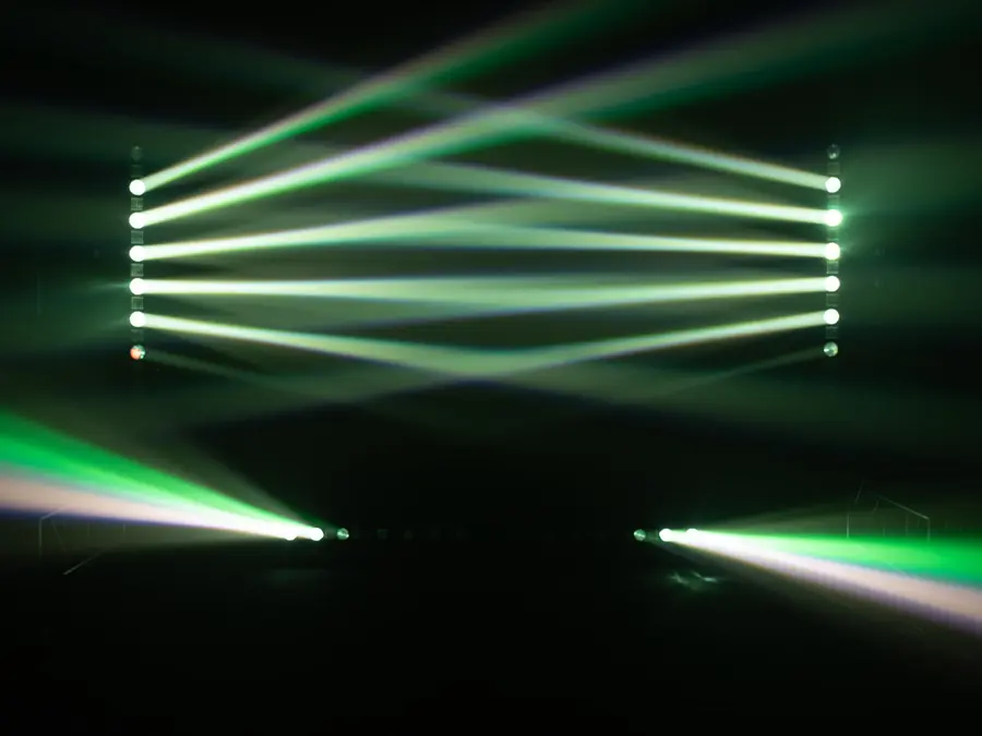 Eurolite LED BAR-8 SWING QCL Bar Tiltable Strip 8 Beams Strobe Effect 