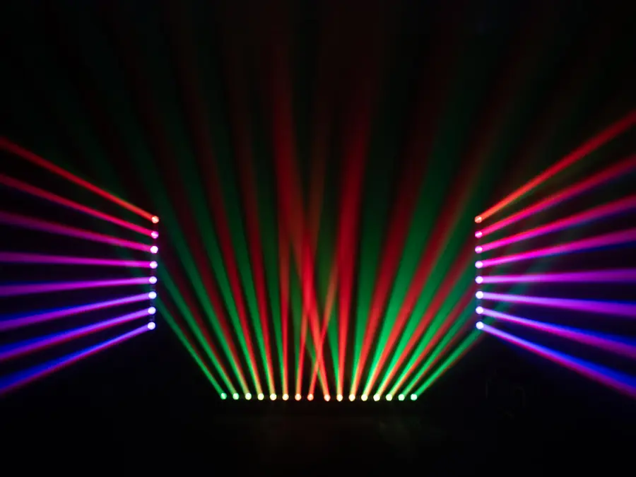 Eurolite LED BAR-8 SWING QCL Bar Tiltable Strip 8 Beams Strobe Effect 