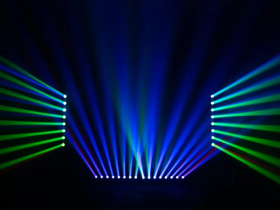 Eurolite LED BAR-8 SWING QCL Bar Tiltable Strip 8 Beams Strobe Effect 