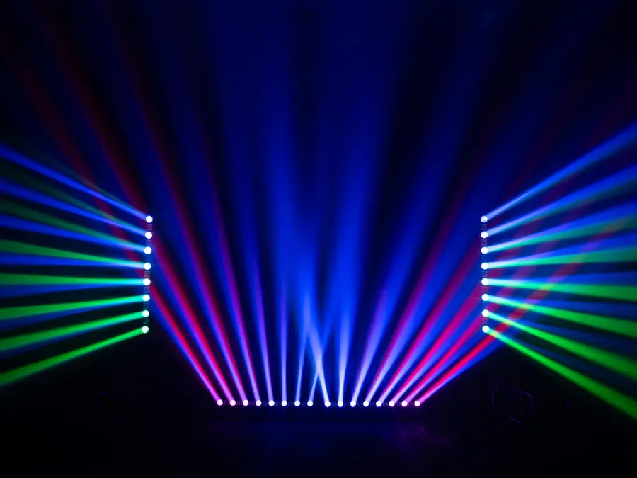 Eurolite LED BAR-8 SWING QCL Bar Tiltable Strip 8 Beams Strobe Effect 