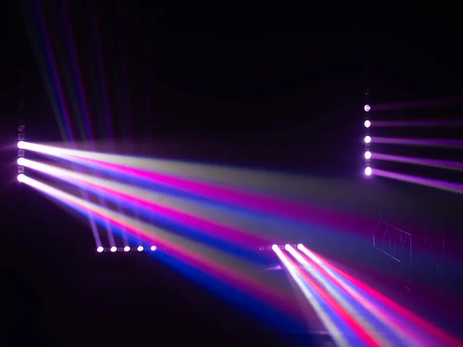 Eurolite LED BAR-8 SWING QCL Bar Tiltable Strip 8 Beams Strobe Effect 