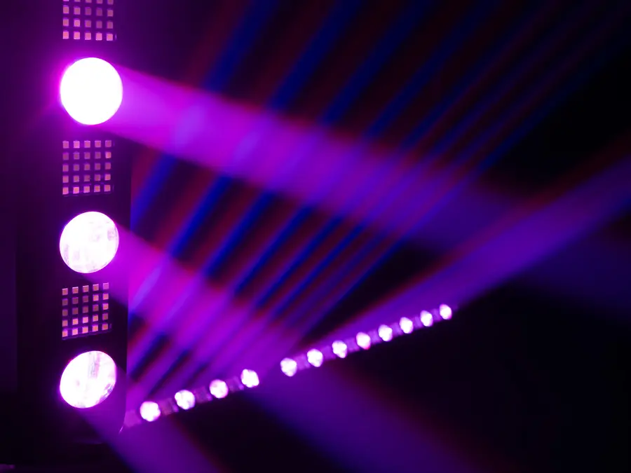 Eurolite LED BAR-8 SWING QCL Bar Tiltable Strip 8 Beams Strobe Effect 