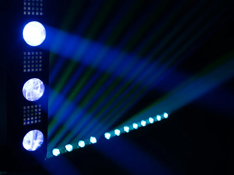 Eurolite LED BAR-8 SWING QCL Bar Tiltable Strip 8 Beams Strobe Effect 