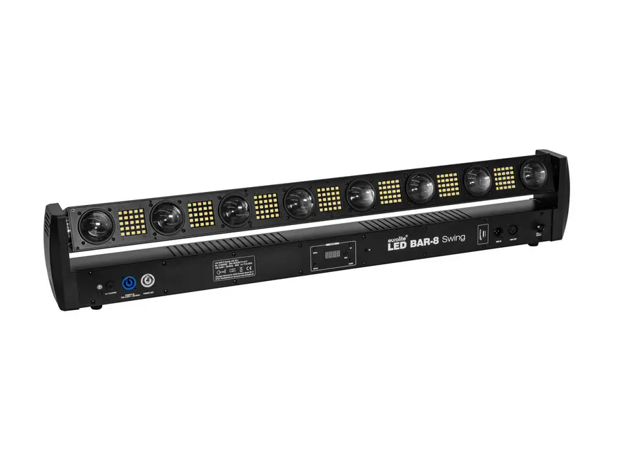Eurolite LED BAR-8 SWING QCL Bar Tiltable Strip 8 Beams Strobe Effect 