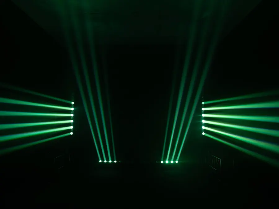 Eurolite LED BAR-8 SWING QCL Bar Tiltable Strip 8 Beams Strobe Effect 