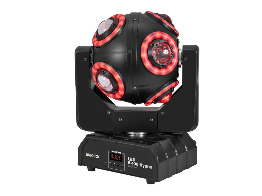 Eurolite LED B-100 Hypno Ball Effect RGBW Color Mixing w/ 8 RGB Rings 