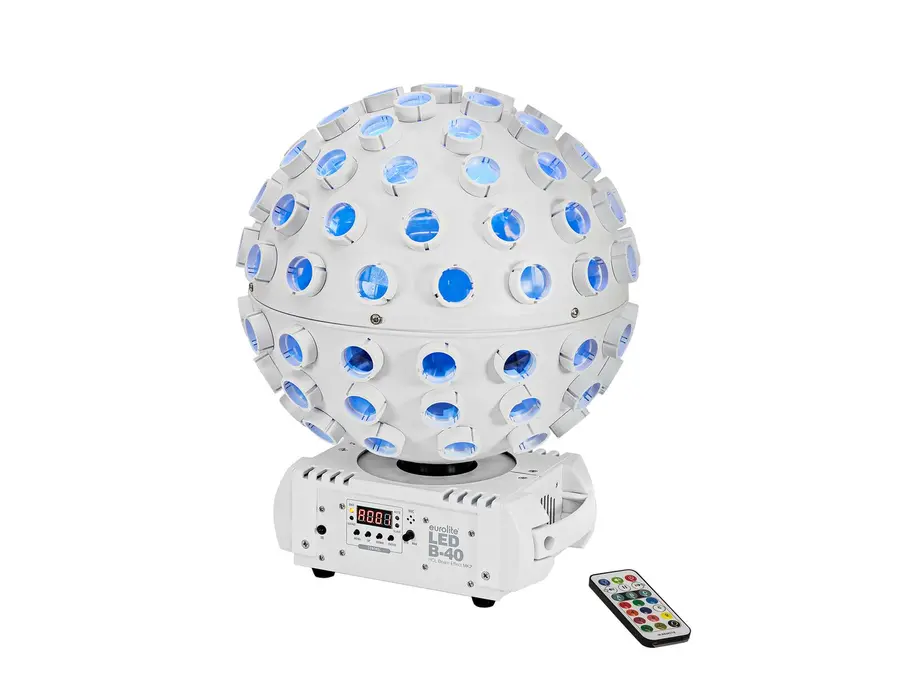 Eurolite LED B-40 HCL Beam Effect Wh Housing Color RGBWA+UV Mix Infrared RC 