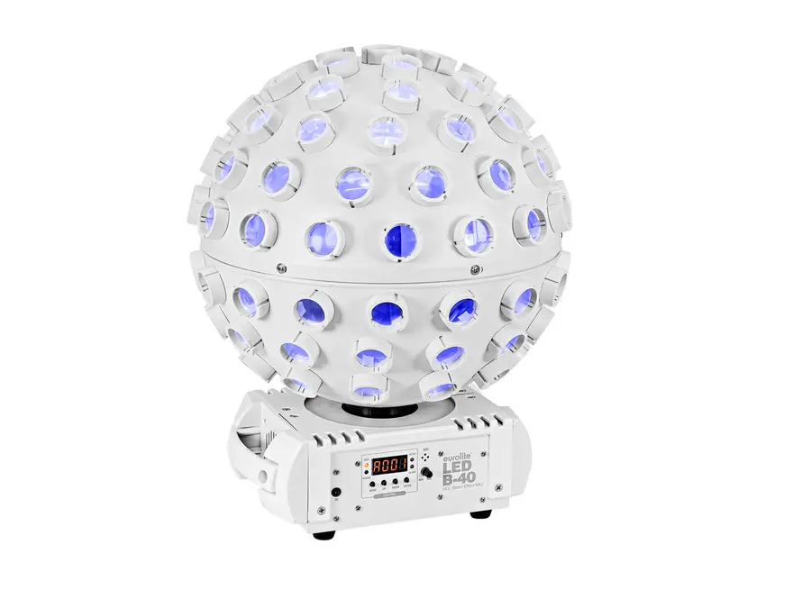 Eurolite LED B-40 HCL Beam Effect Wh Housing Color RGBWA+UV Mix Infrared RC 