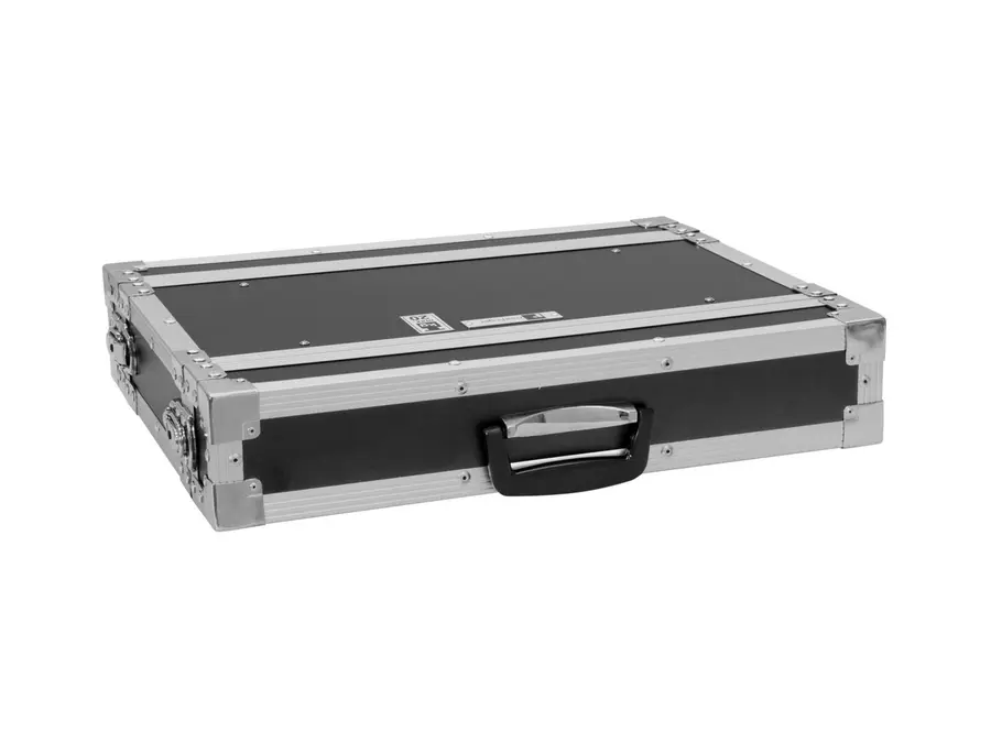 Roadinger Effect Rack CO DD, 24cm, Black 1U; Plywood; Dual Covers; 19-Inch Rails 
