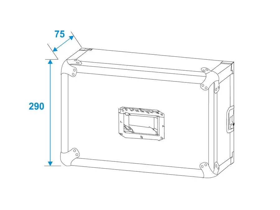 Roadinger Rack PRO 6U 25cm HIGHLINE Rack Case, Birch Multiplex 