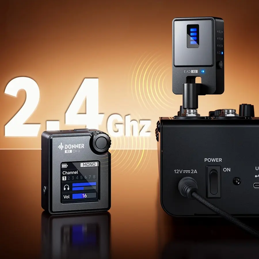 Donner CV-3 In-Ear Monitor Wireless Monitoring System 