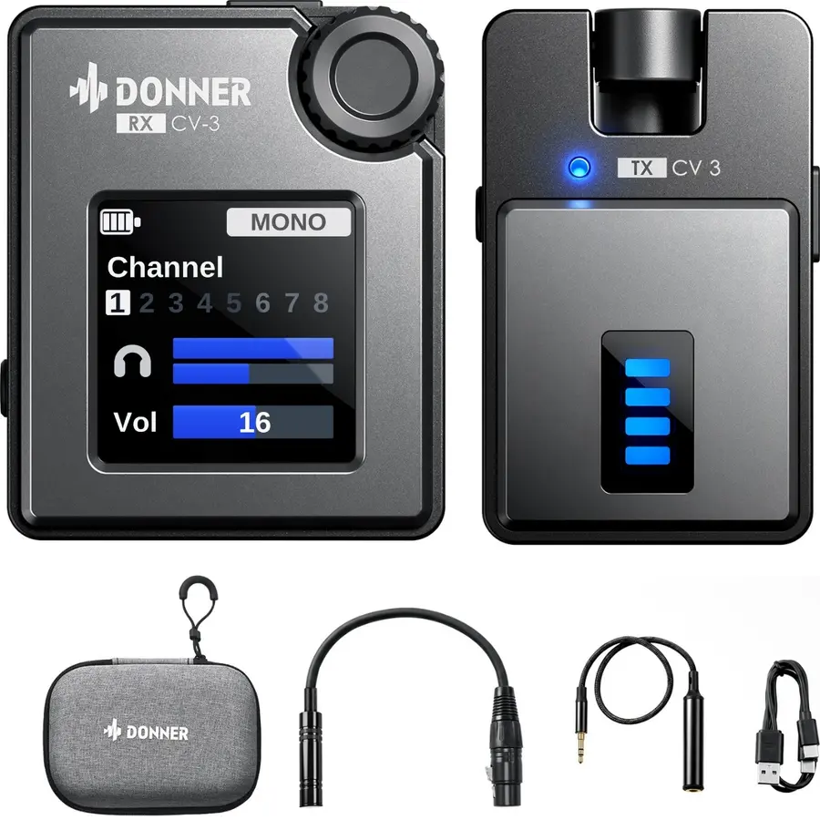 Donner CV-3 In-Ear Monitor Wireless Monitoring System 
