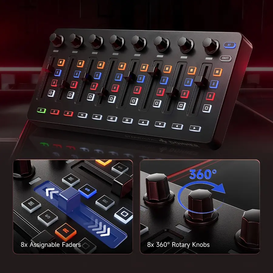Donner STARRYCRTL MIDI Controller Wireless Operation 