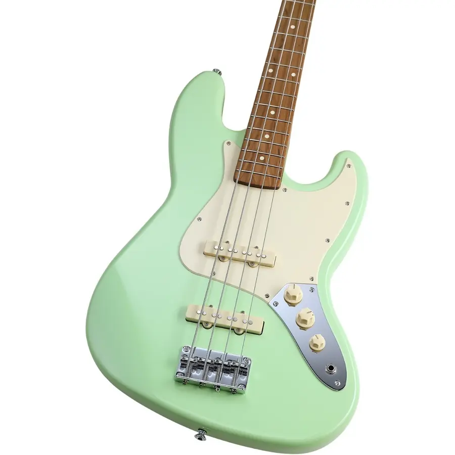 Donner Seeker Deluxe Bass, Surf Green Electric Bass Package 