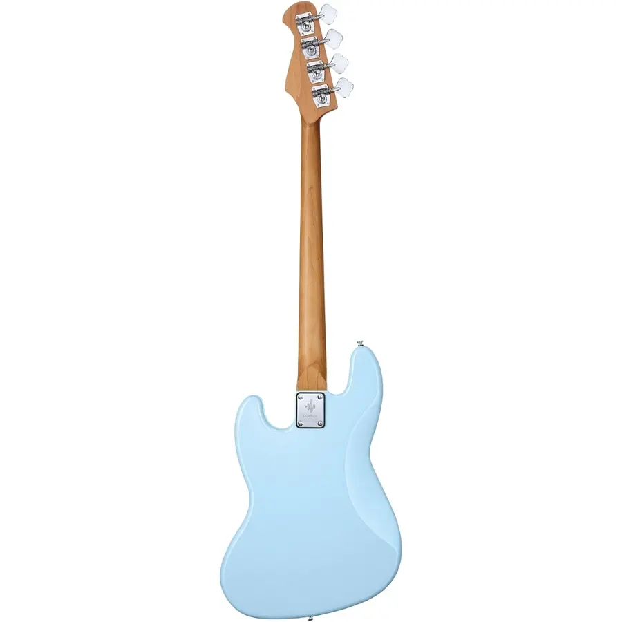 Donner Seeker Deluxe Bass, Sonic Blue Electric Bass Package 