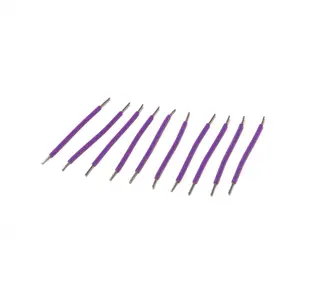 CopperSound 1.5" Hookup Wire Purple Pre-Cut Stripped DIY Strand