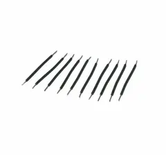 CopperSound 2" Hookup Wire Black Pre-Cut Stripped DIY Strand