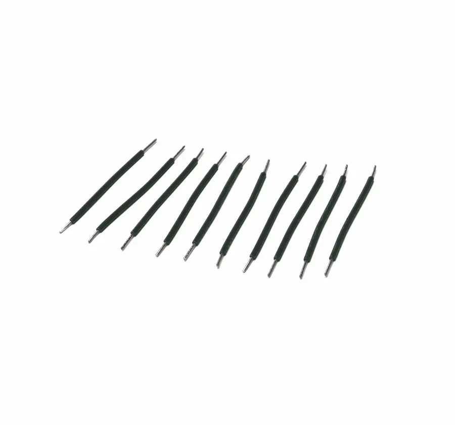 CopperSound 2" Hookup Wire Black Pre-Cut Stripped DIY Strand 