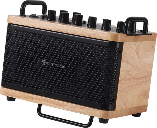 MusicCube Tiny Box D2 Light Oak Portable Wireless Bluetooth Speaker 