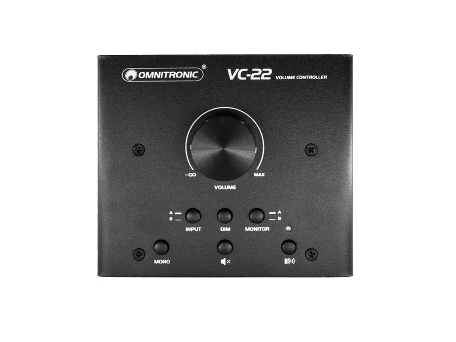 Omnitronic VC-22 Volume Control Active monitor volume, 2x2 selection 