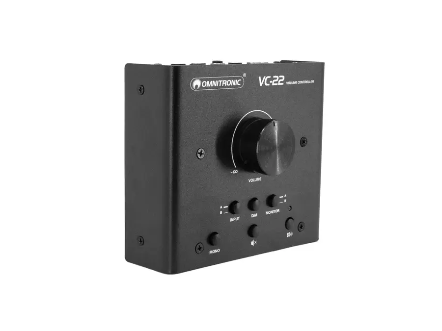 Omnitronic VC-22 Volume Control Active monitor volume, 2x2 selection 