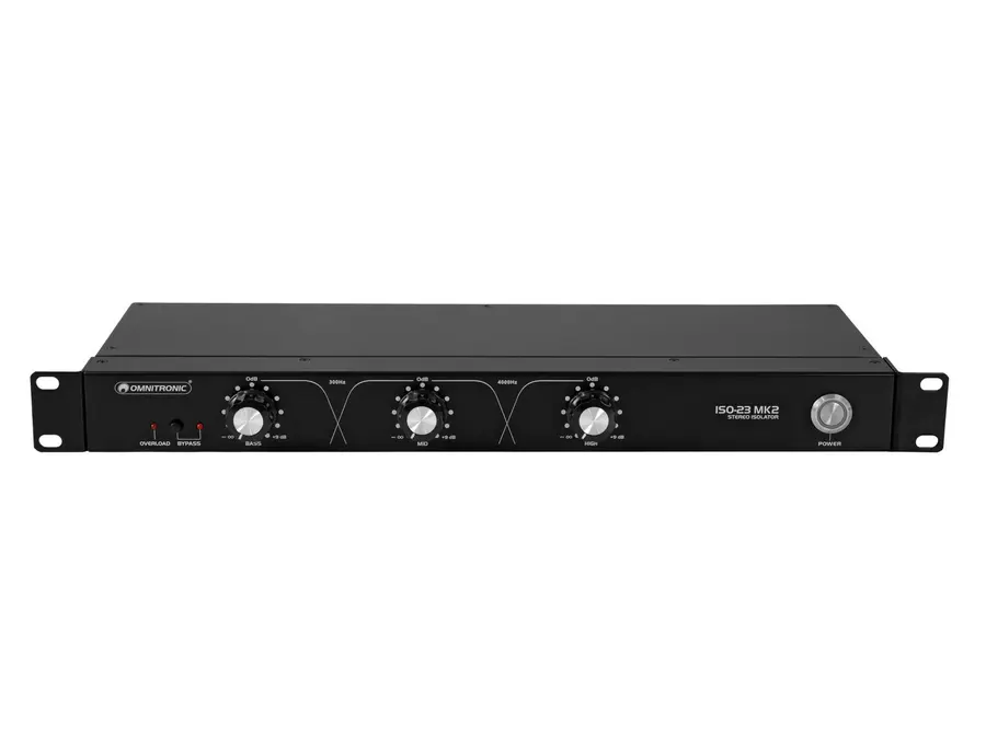 Omnitronic ISO-23 MK2 Isolator 3-band frequency isolator, XLR/RCA 
