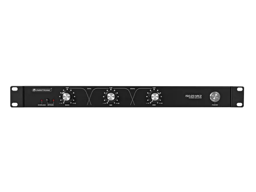 Omnitronic ISO-23 MK2 Isolator 3-band frequency isolator, XLR/RCA 