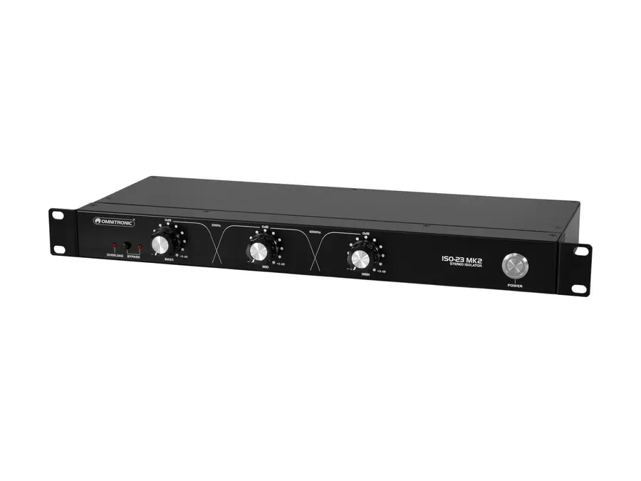 Omnitronic ISO-23 MK2 Isolator 3-band frequency isolator, XLR/RCA 