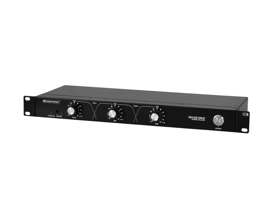 Omnitronic ISO-23 MK2 Isolator 3-band frequency isolator, XLR/RCA 