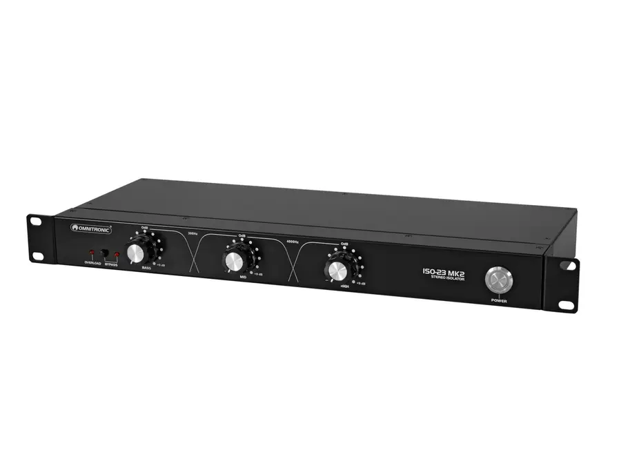 Omnitronic ISO-23 MK2 Isolator 3-band frequency isolator, XLR/RCA 