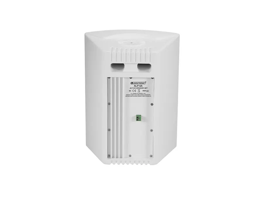 Omnitronic ALP-6A Active Speaker White, 6.5 in, 2 x 45 W, RCA 