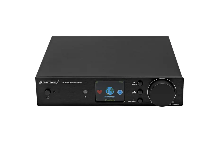 Omnitronic DRS-95 Internet Rad DAB+, FM, Bluetooth, Wi-Fi, LAN 