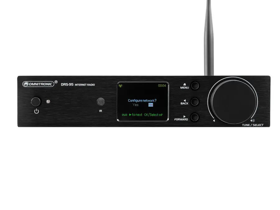Omnitronic DRS-95 Internet Rad DAB+, FM, Bluetooth, Wi-Fi, LAN 