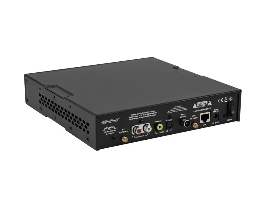 Omnitronic DRS-95CD Internet DAB+, FM, CD, Bluetooth, Wi-Fi 