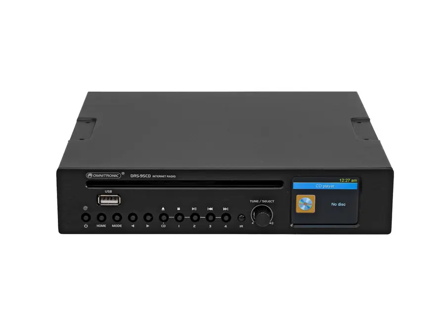 Omnitronic DRS-95CD Internet DAB+, FM, CD, Bluetooth, Wi-Fi 