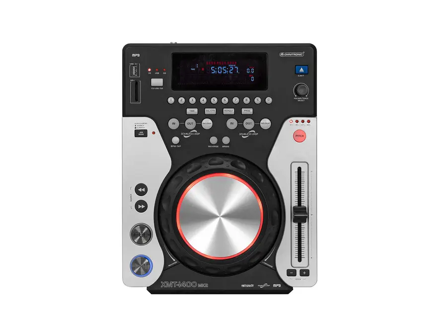 Omnitronic XMT-1400 MK2 CD Pl USB, SD, Scratch Jog Dial 