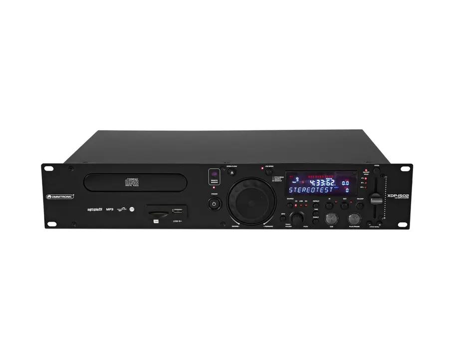 Omnitronic XDP-1502 CD/MP3 P 1U, USB, SD, 2U Rack 