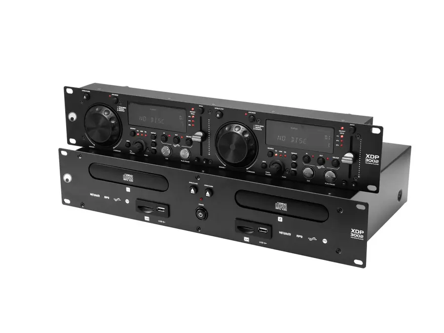 Omnitronic XDP-3002 Dual CD/ 2 USB, 2 SD Slots, Jog Dial 