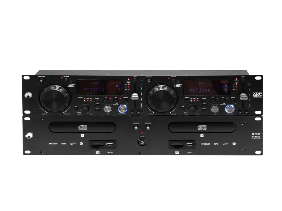 Omnitronic XDP-3002 Dual CD/ 2 USB, 2 SD Slots, Jog Dial 