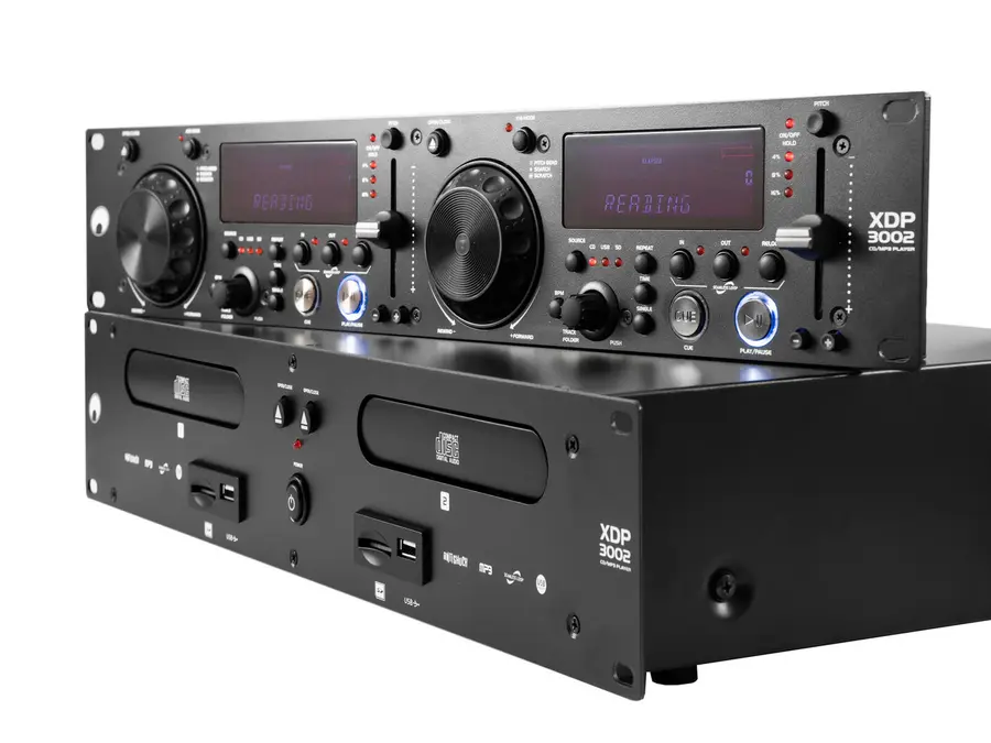 Omnitronic XDP-3002 Dual CD/ 2 USB, 2 SD Slots, Jog Dial 