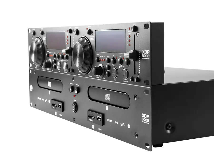 Omnitronic XDP-3002 Dual CD/ 2 USB, 2 SD Slots, Jog Dial 