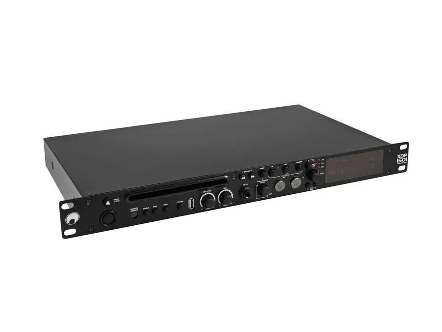 Omnitronic XDP-1501 CD/MP3 P 1U Rack, USB, Mic Input, IR Remote 